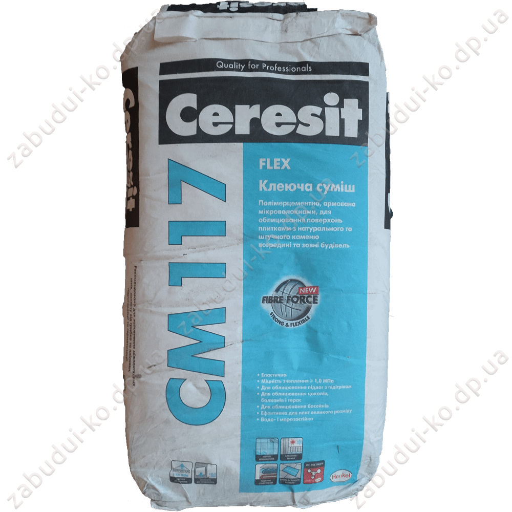 Клей для плитки Ceresit CM117 25кг Клей для плитки Ceresit CM117 25кг