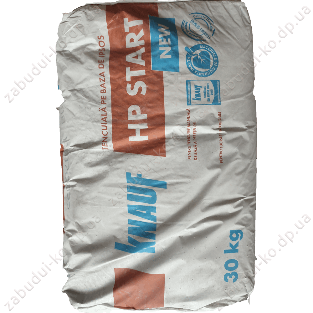 Штукатурка гіпсова стартова Knauf HP Start 30кг Штукатурка гіпсова стартова Knauf HP Start 30кг