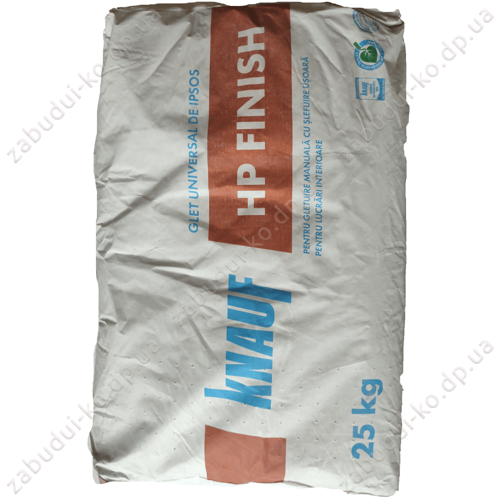 Шпаклівка гіпсова фінішна Knauf HP Finish 25кг MD Шпаклівка гіпсова фінішна Knauf HP Finish 25кг MD